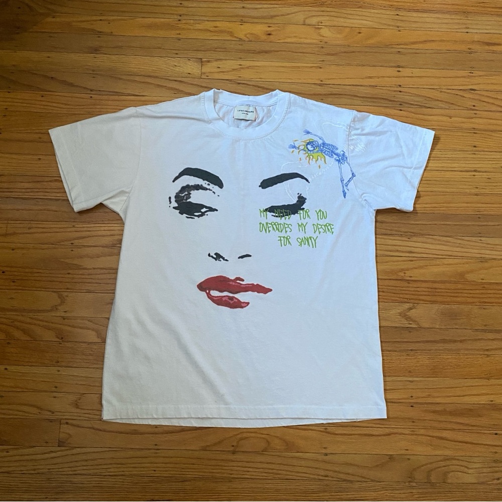 Mens Graphic T-Shirt White (Size Extra Large)